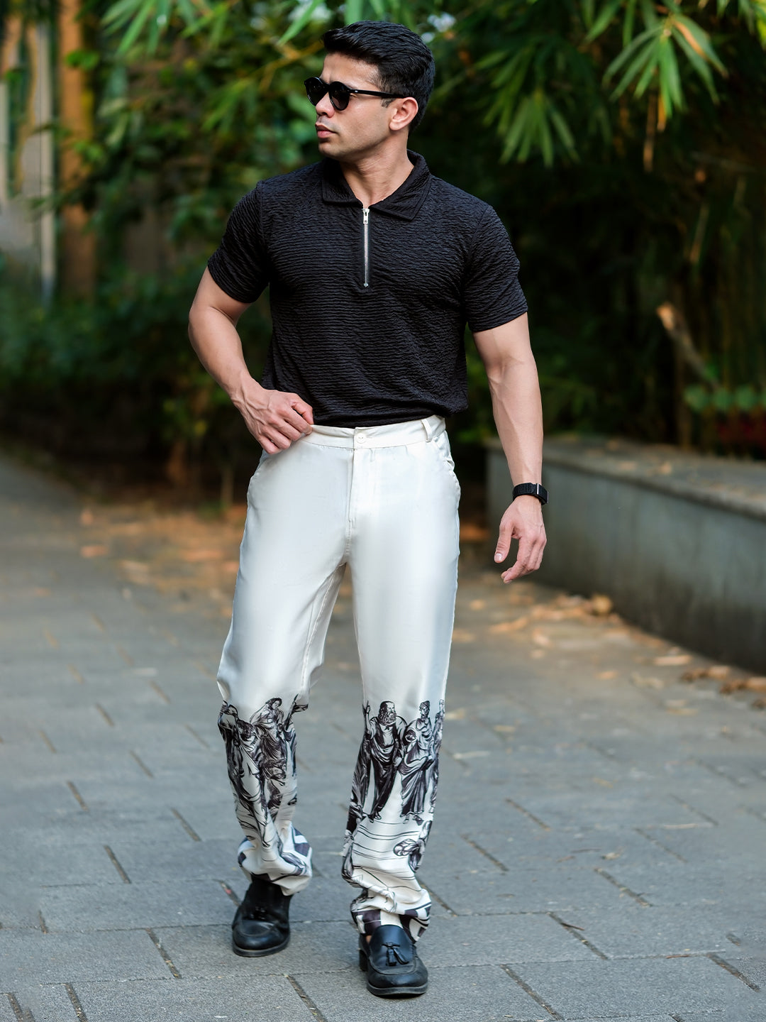 School of Athens Satin  Pants