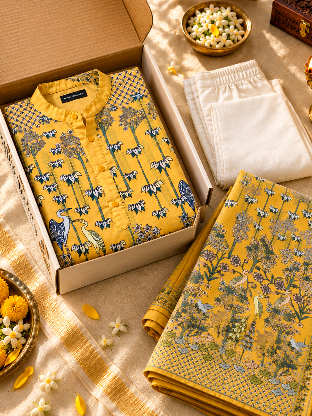 Yellow Floral Couple combo
