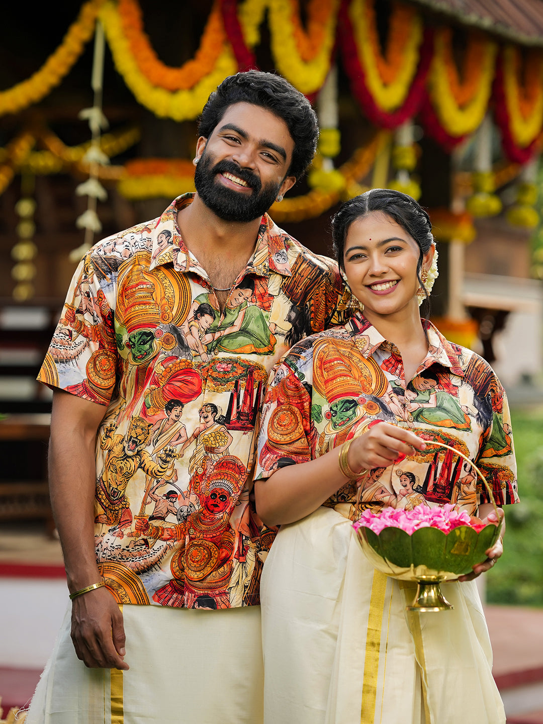 Onam Cultural Couple Combo Box