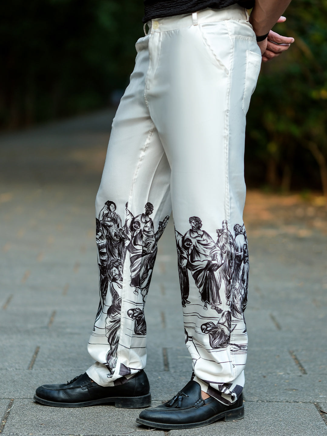 School of Athens Satin  Pants