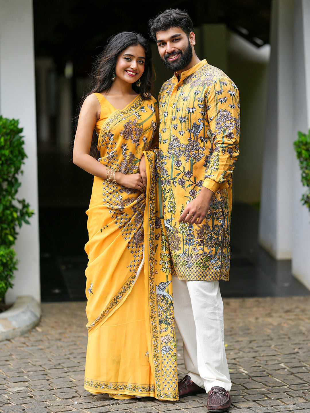Yellow Floral Couple combo