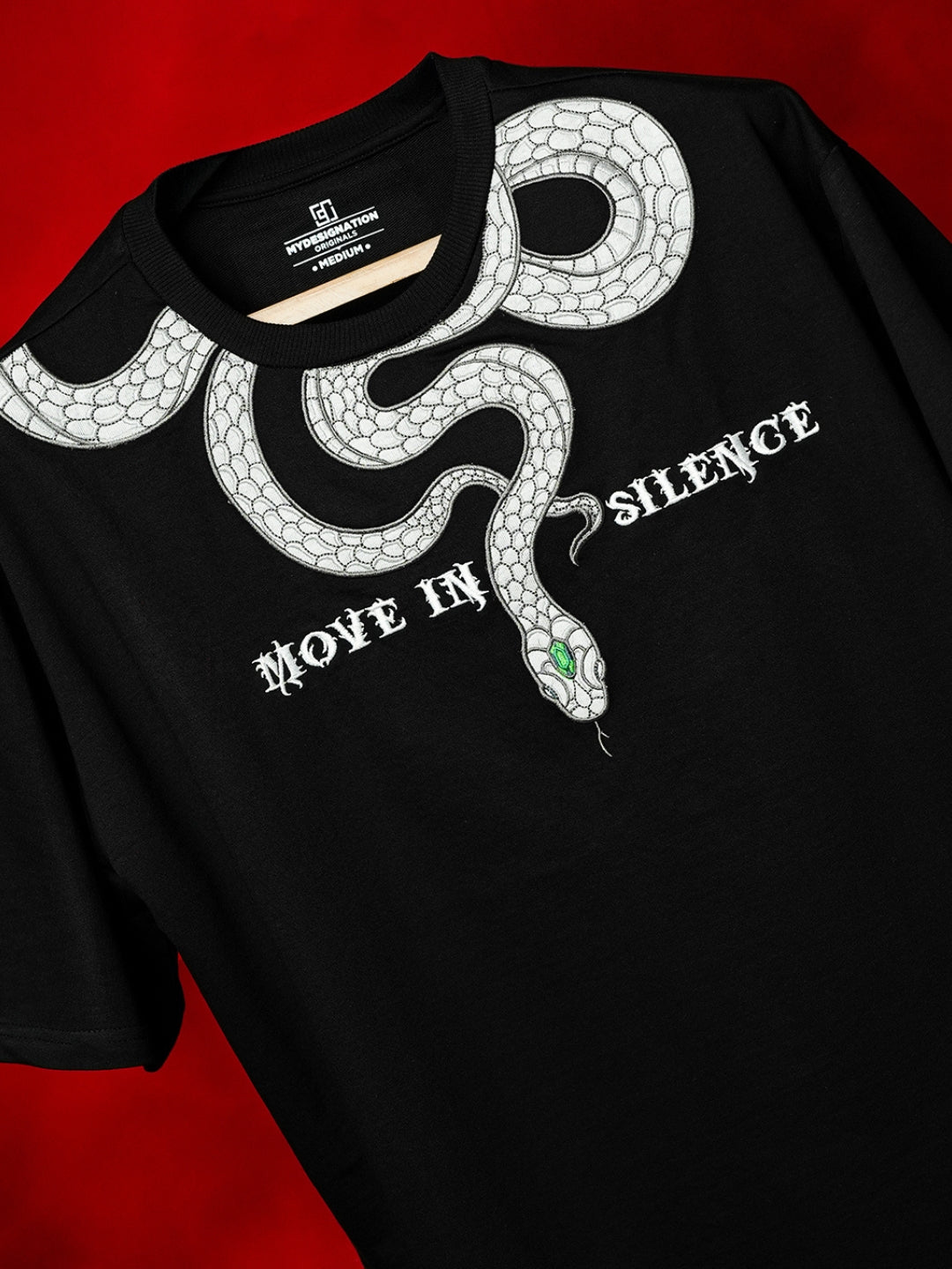 Snake Embroidered