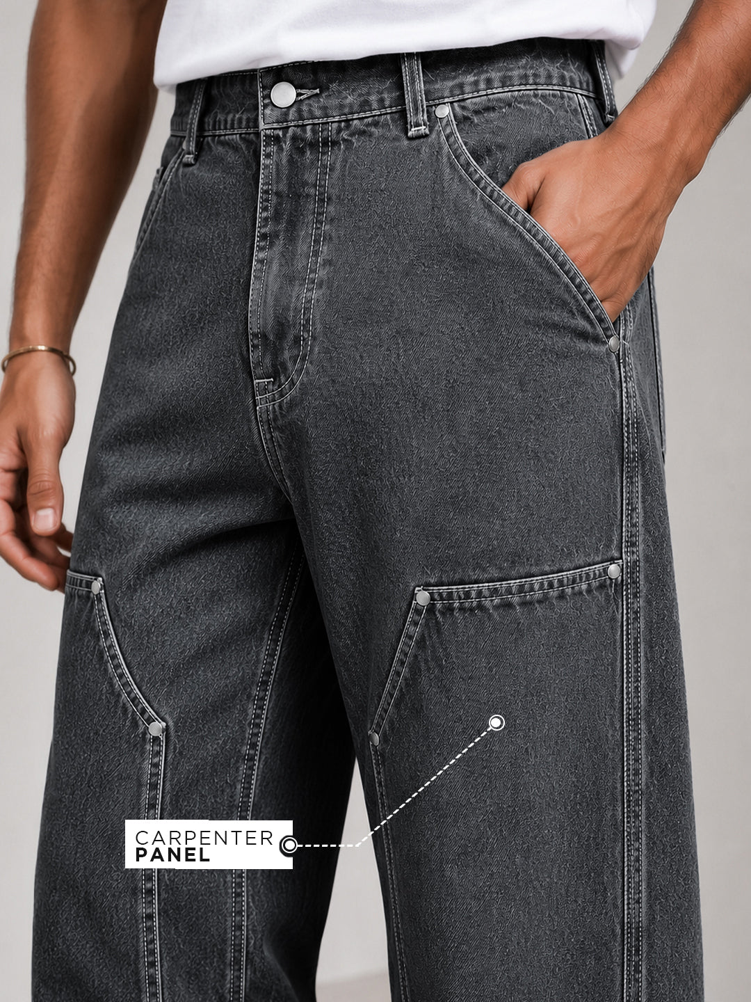 Grey Carpenter Denim