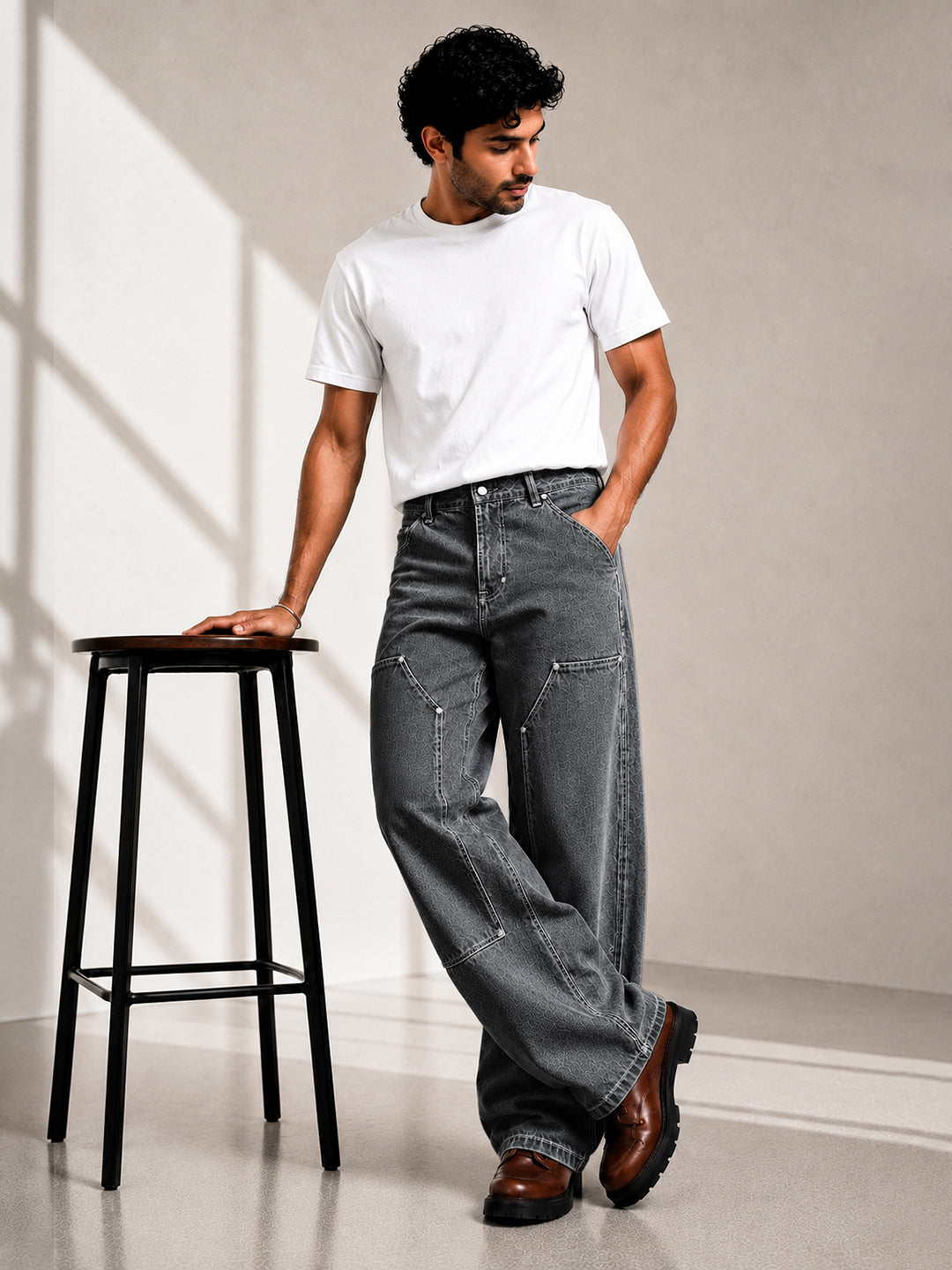 Grey Carpenter Denim