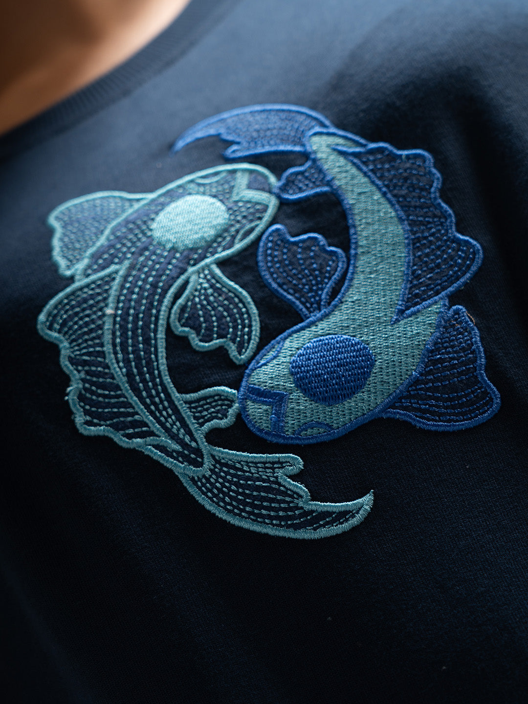 Koi Embroidered
