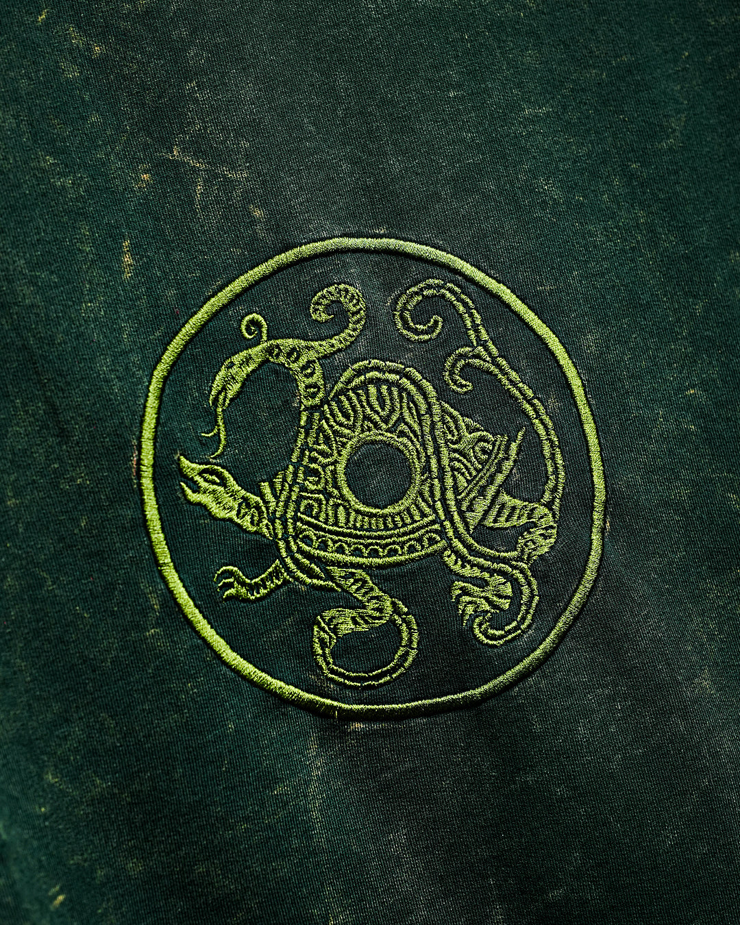 Mythical Tortoise Embroidered