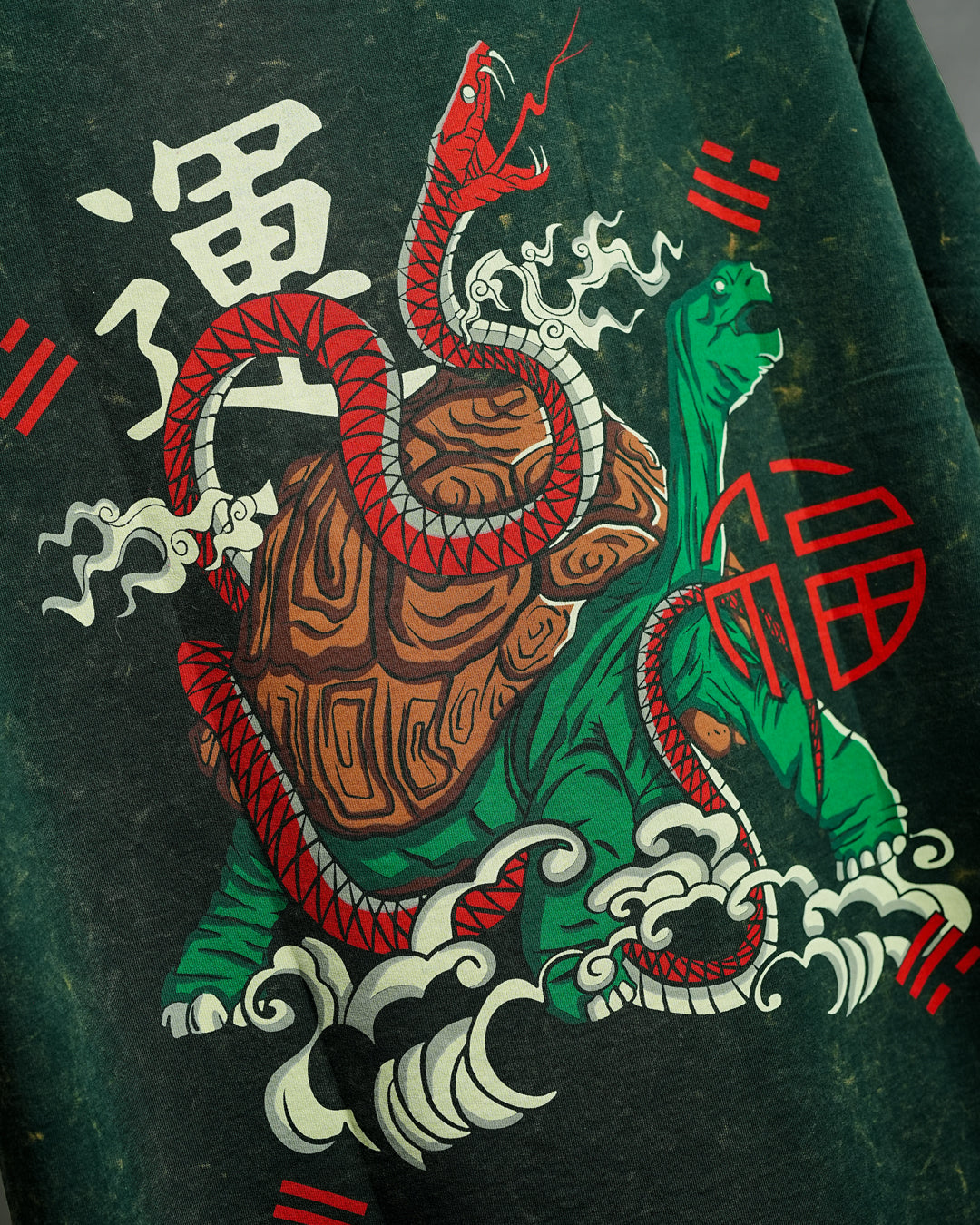 Mythical Tortoise Embroidered