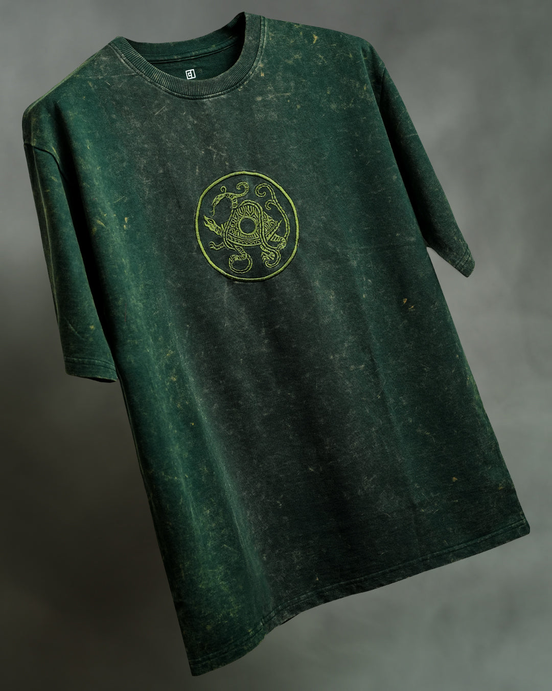 Mythical Tortoise Embroidered