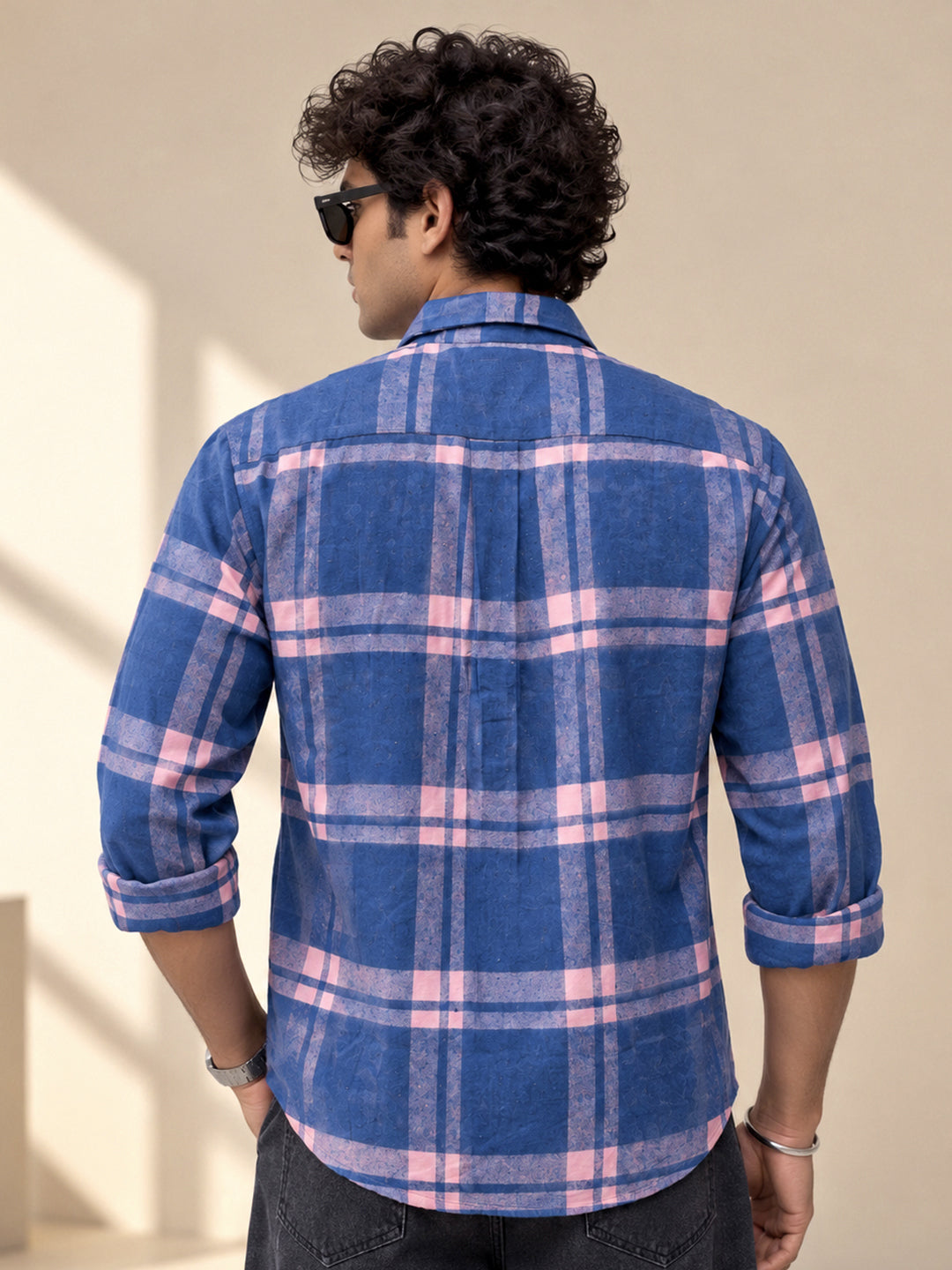 Plaid: Turquoise Peach