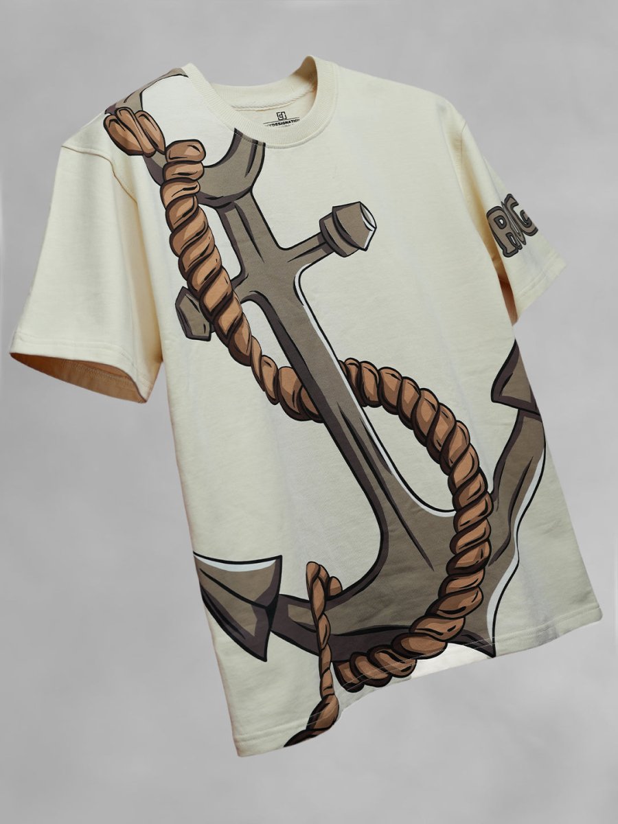 Buy Anchor Oversized Tshirt | Premium Oversized Fit