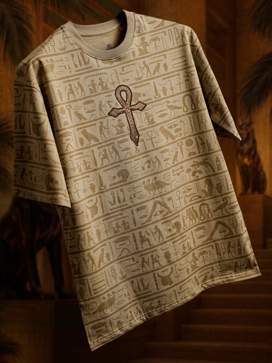 Anubis Embroidered - Women Oversized T-shirt | Mydesignation