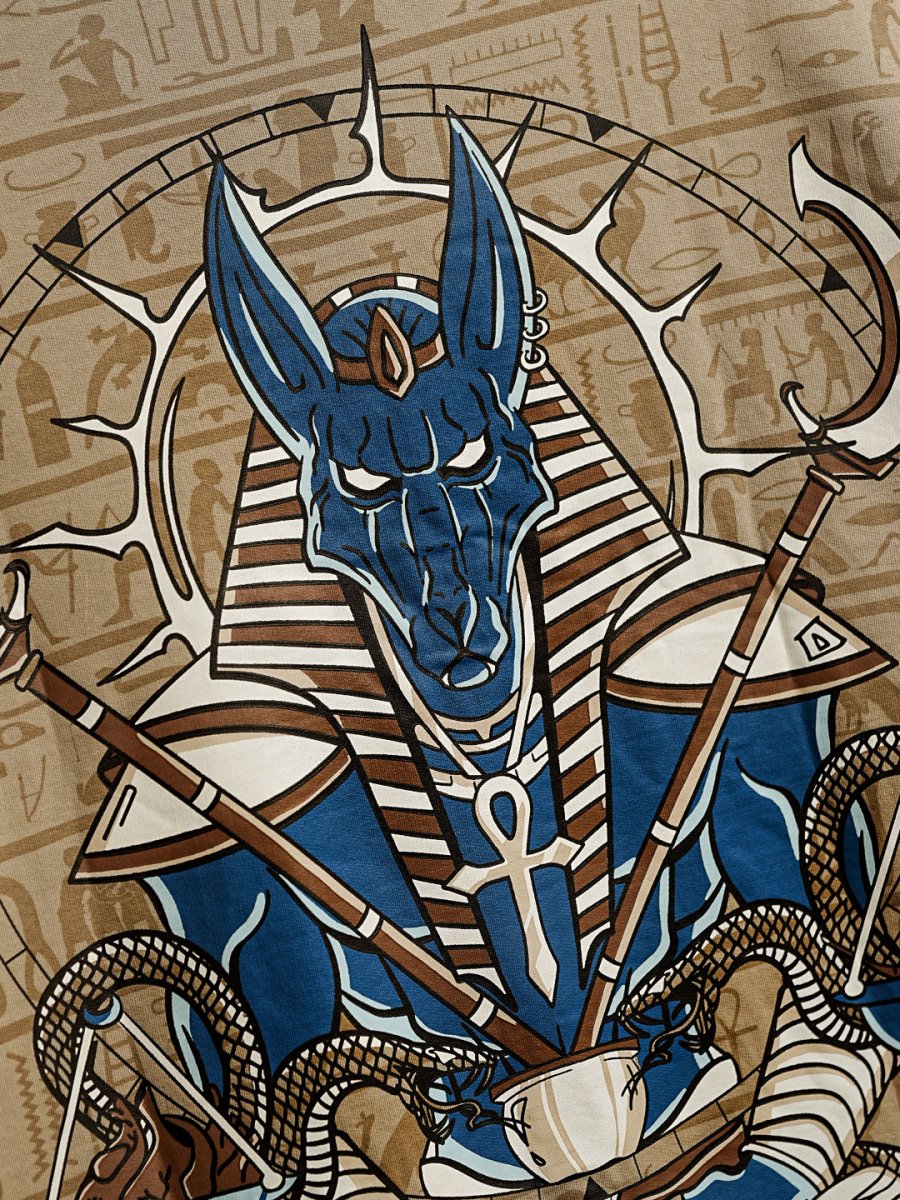 Anubis Embroidered - Women Oversized T-shirt | Mydesignation