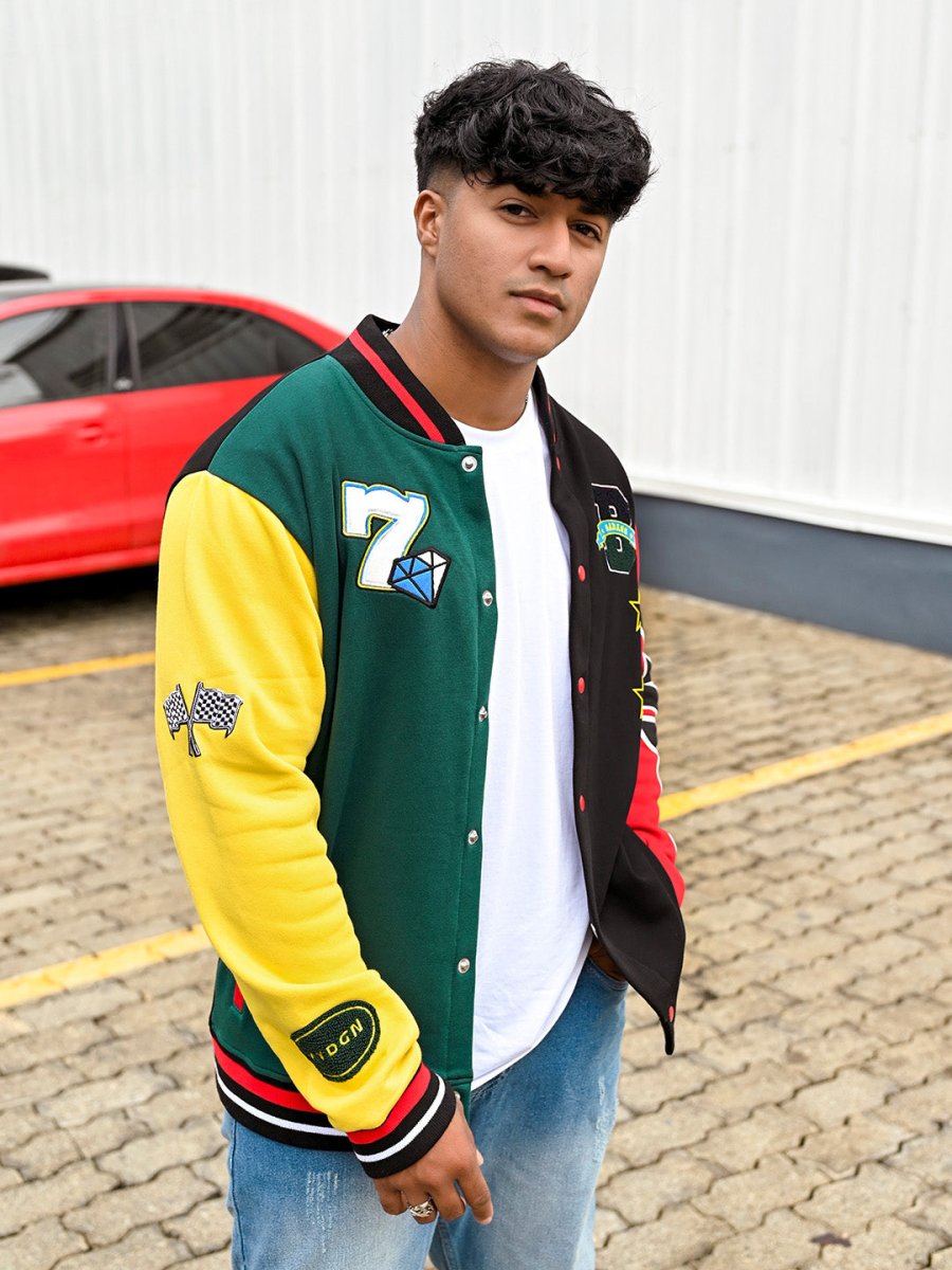 Badass Embroidered Varsity Jacket - Jacket | Mydesignation