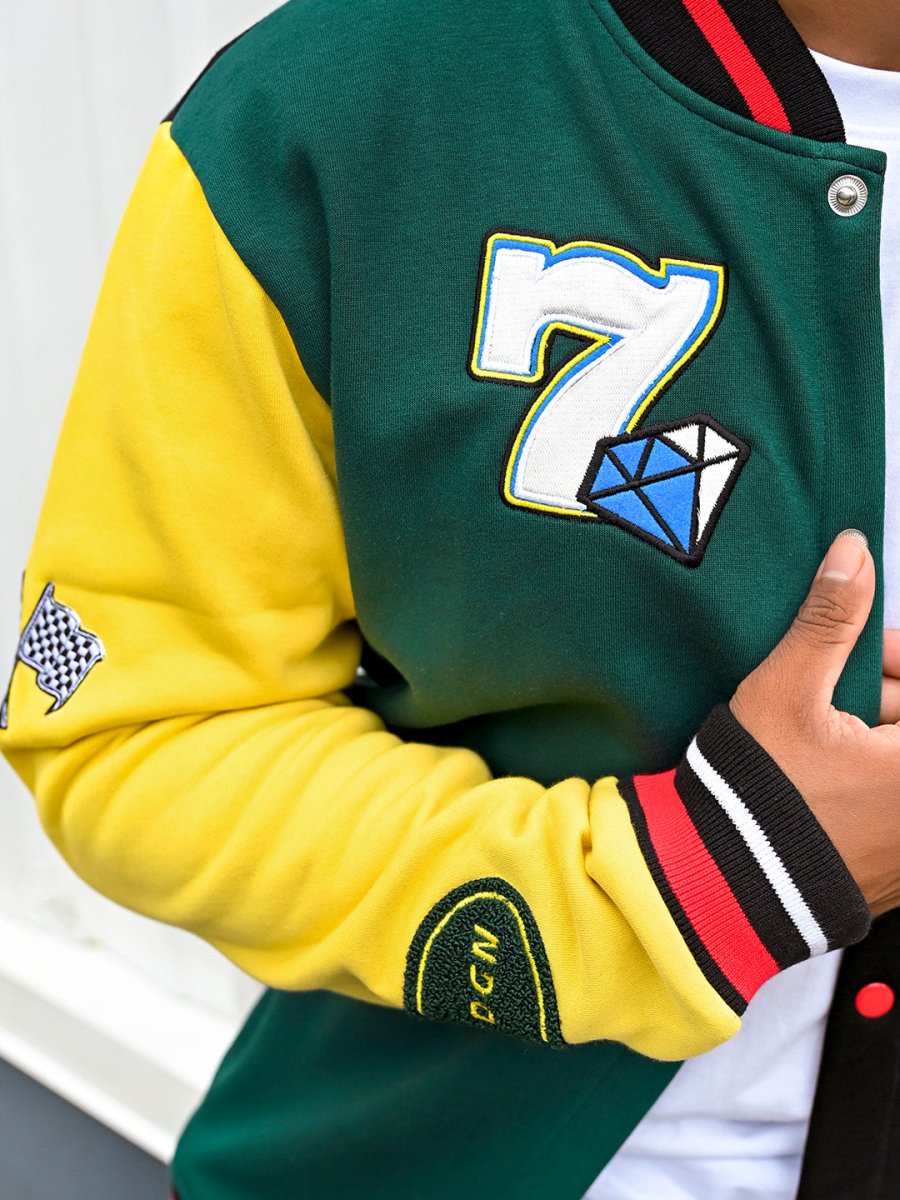 Badass Embroidered Varsity Jacket - Jacket | Mydesignation