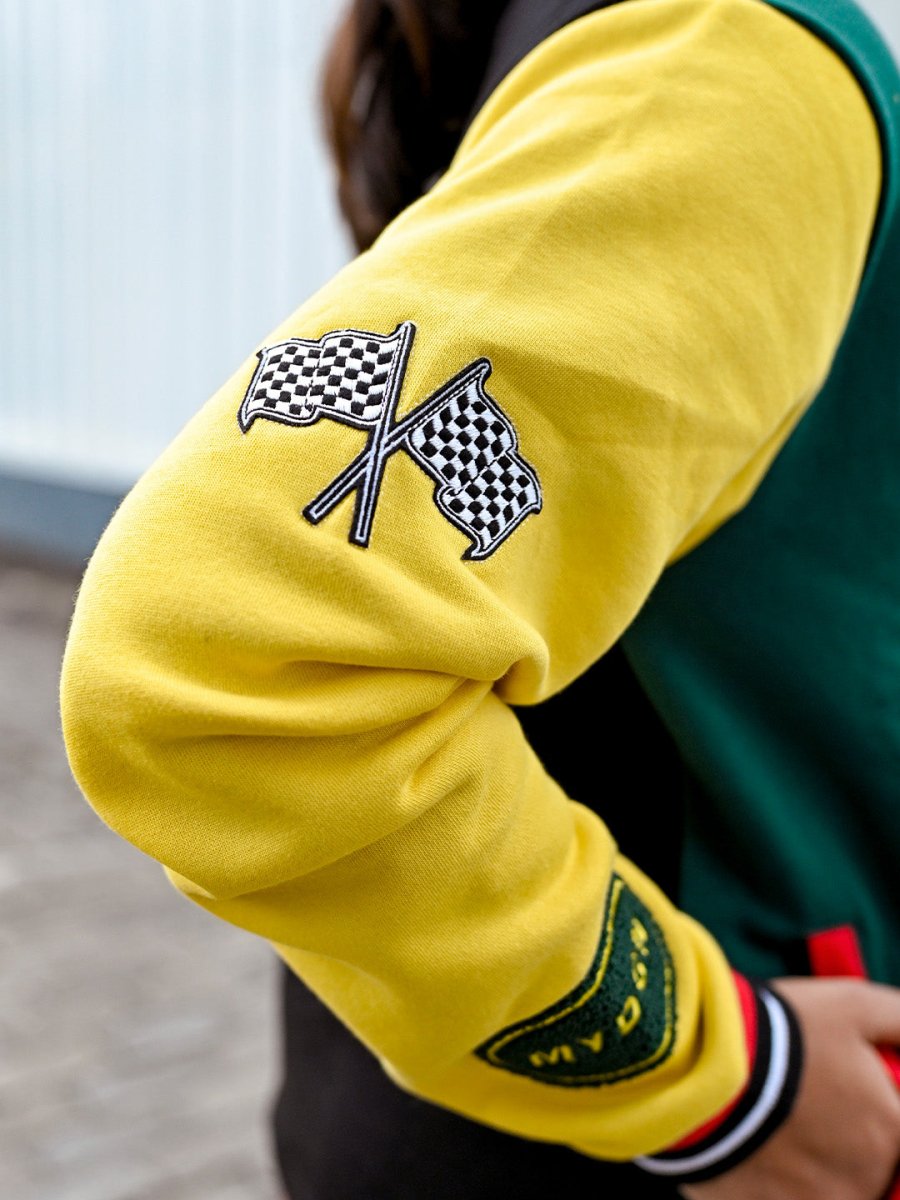 Badass Embroidered Varsity Jacket - Jacket | Mydesignation