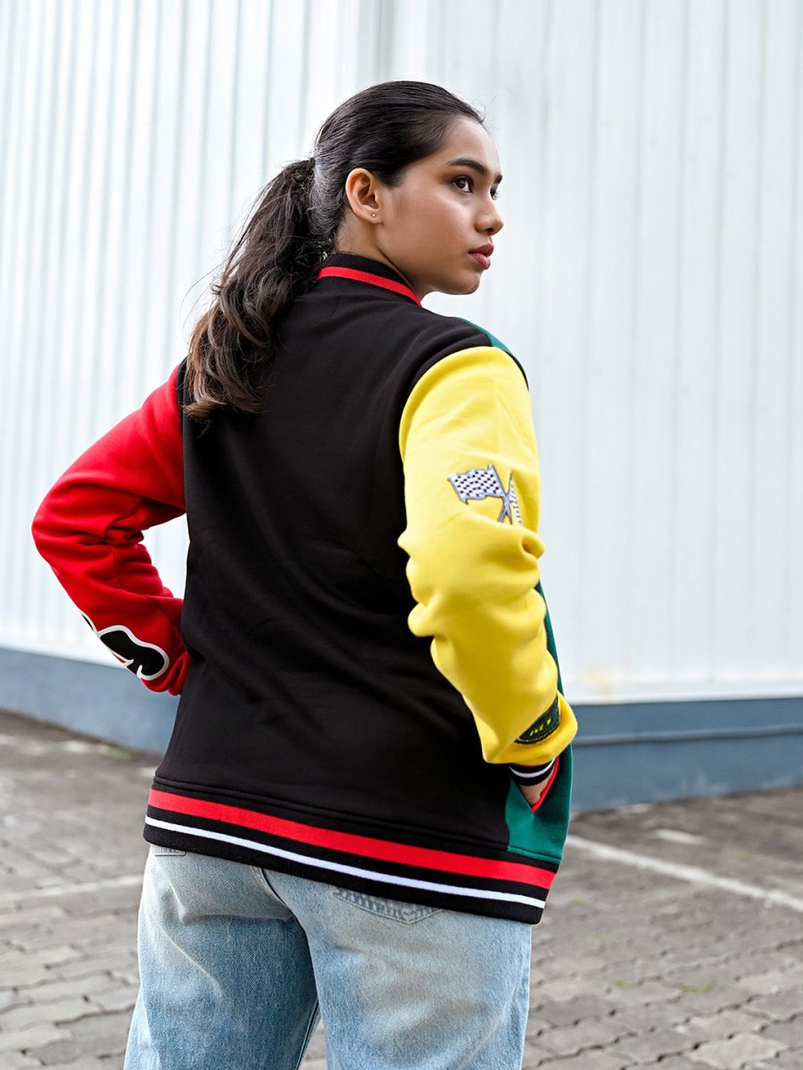 Badass Embroidered Varsity Jacket - Jacket | Mydesignation