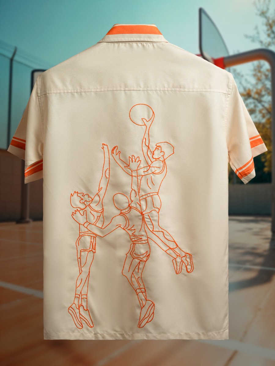 Basketball Embroidered Shirt - Sports Edition | Mydesignation