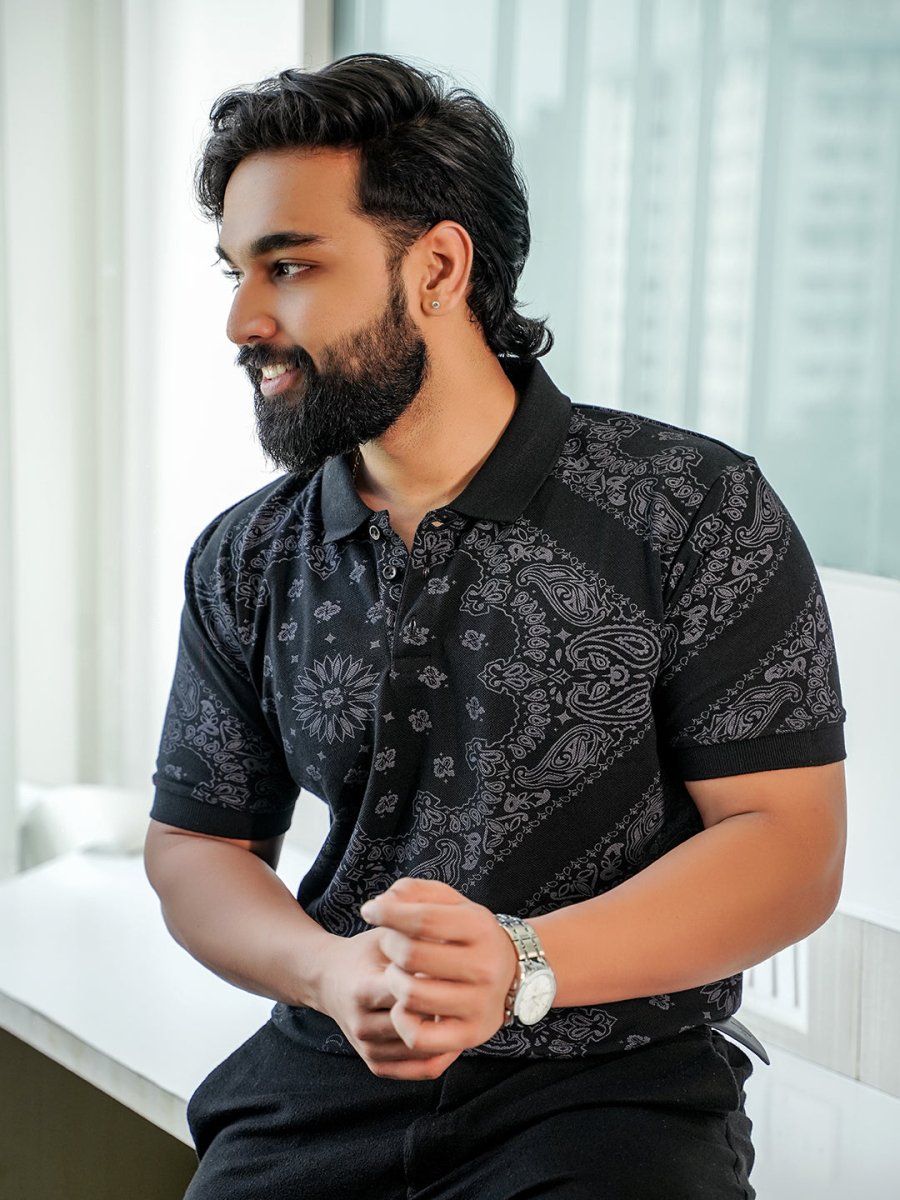 Black Bandana Polo - Polo T-shirts | Mydesignation