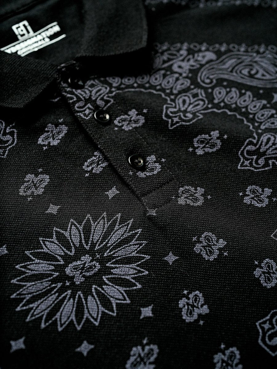 Black Bandana Polo - Polo T-shirts | Mydesignation