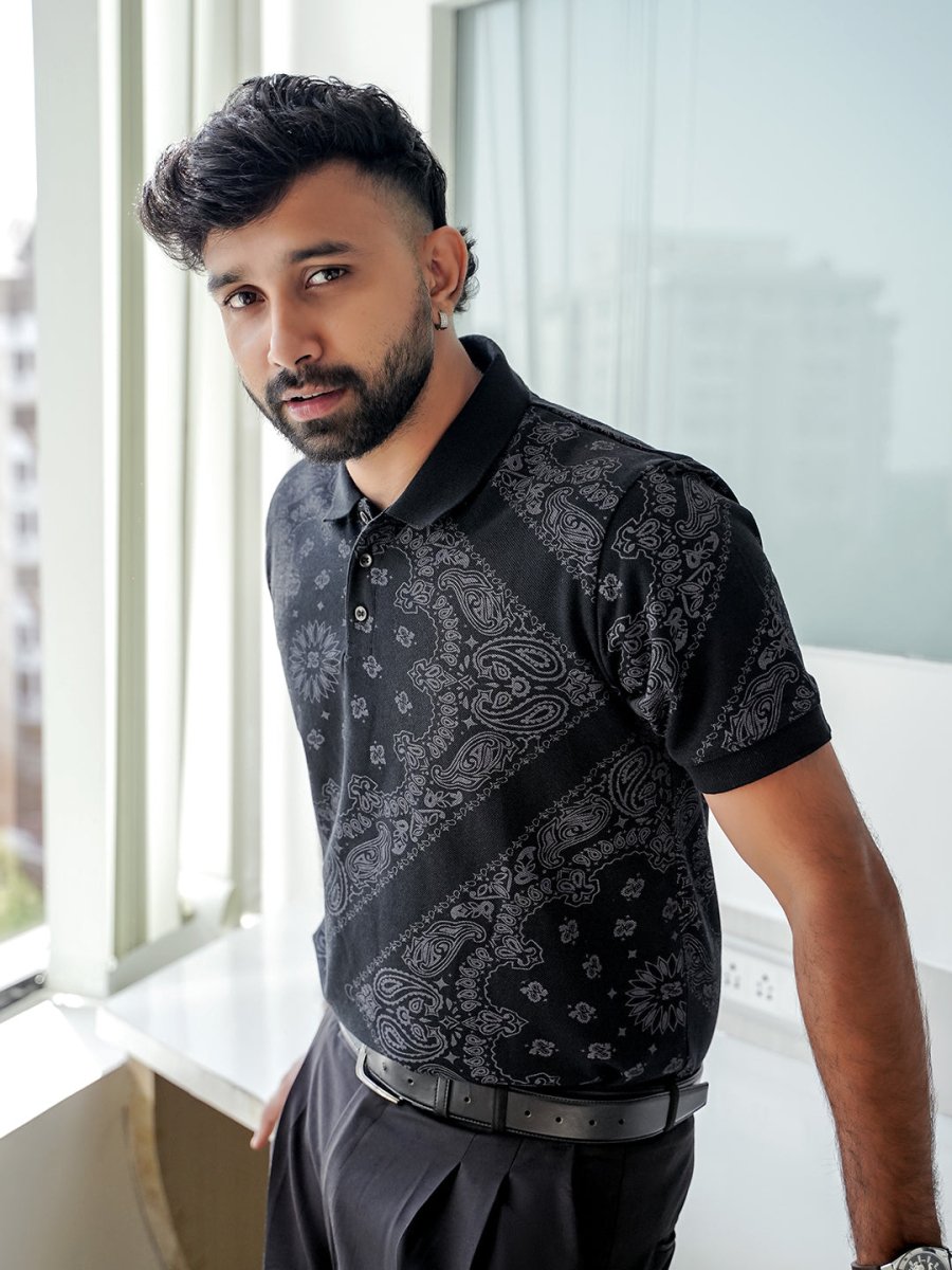 Black Bandana Polo - Polo T-shirts | Mydesignation