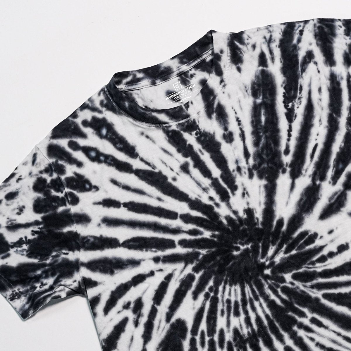 Black Tie - dye - Women Tie - Dye T-shirt | Mydesignation