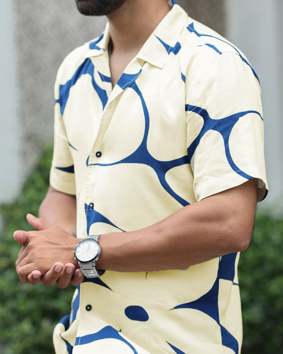 Blue Floral - Men Shirt | Mydesignation