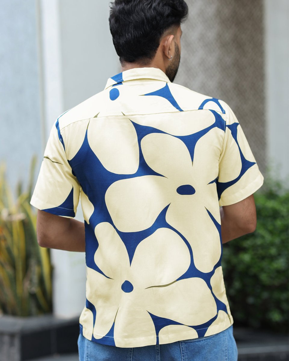 Blue Floral - Men Shirt | Mydesignation