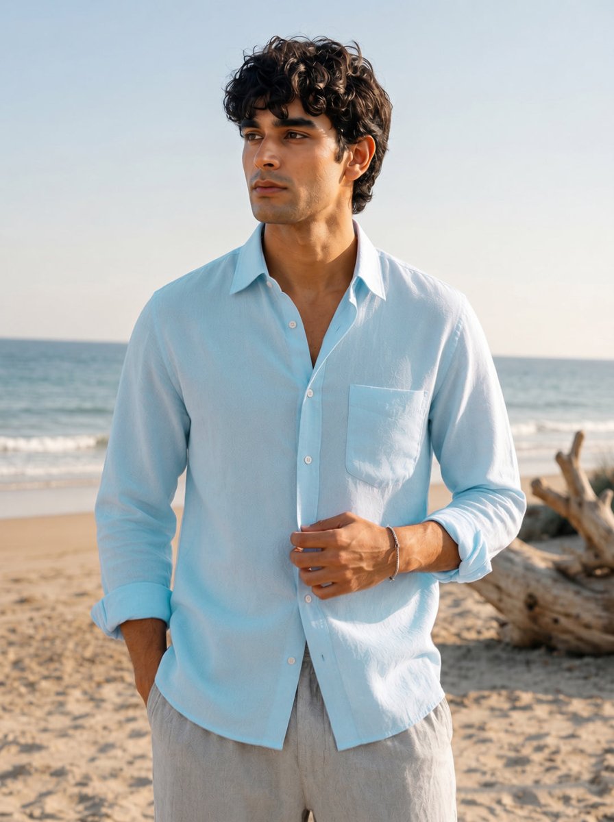 Blue Linen Shirt - Shirt | MyDesignation