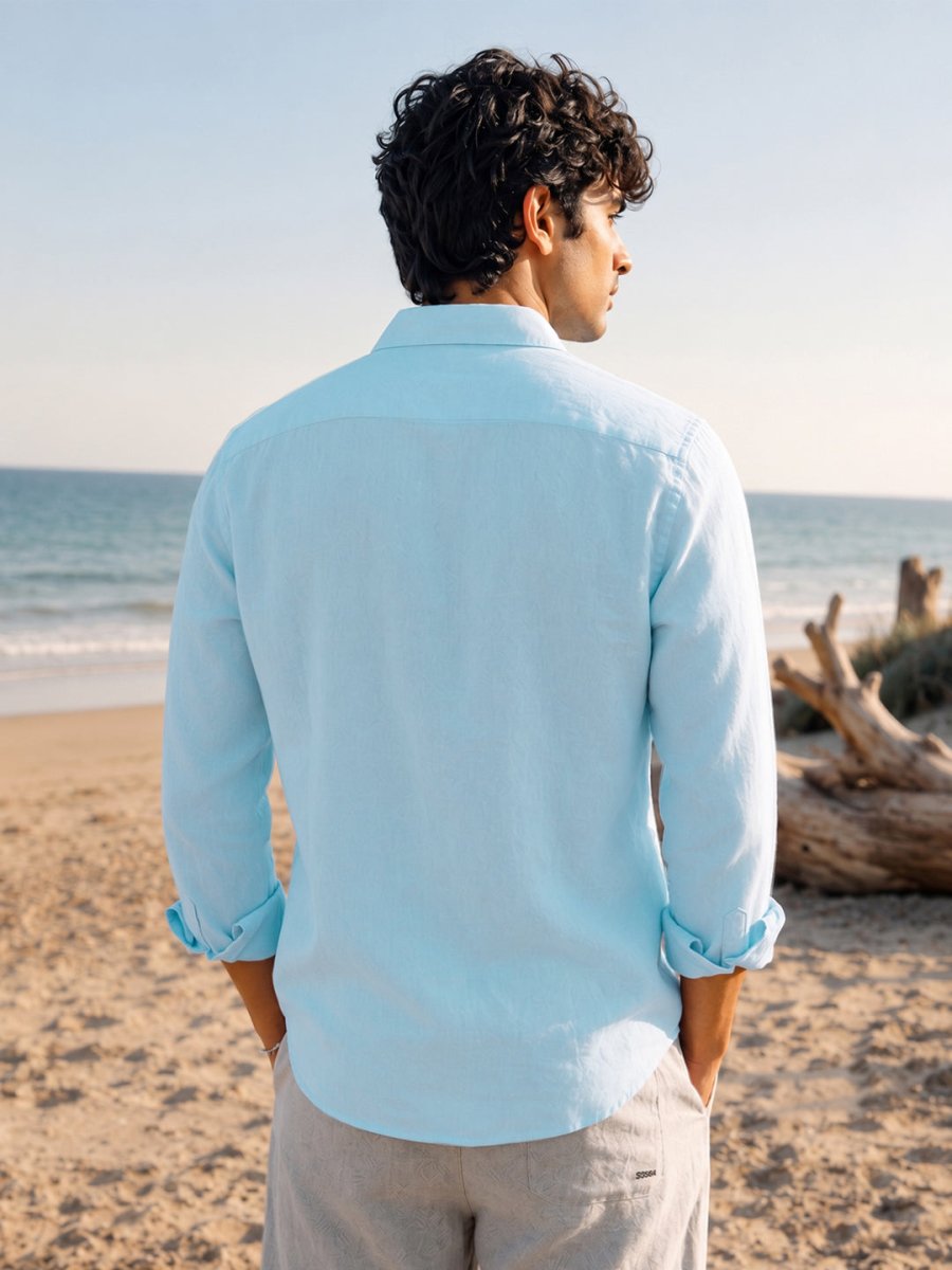 Blue Linen Shirt - Shirt | MyDesignation