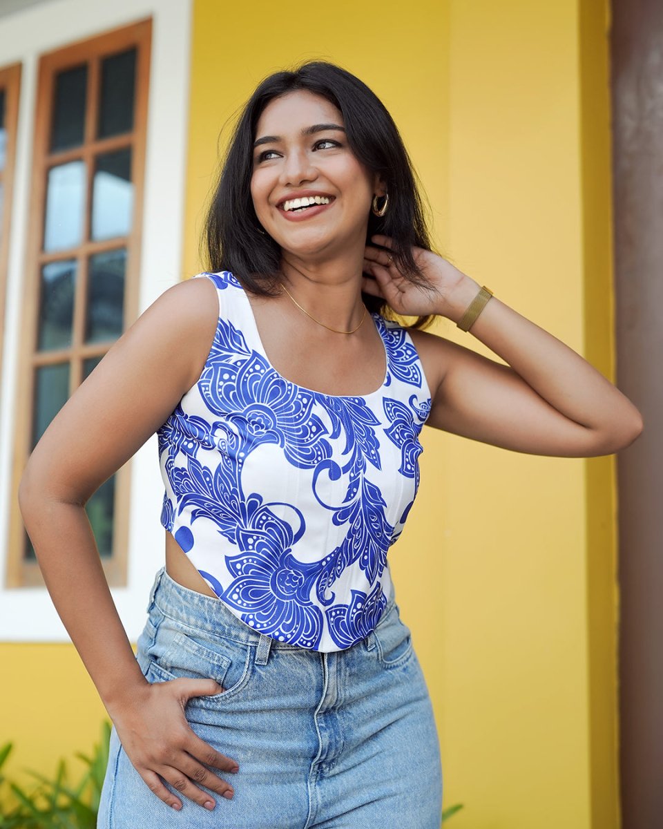 Blue Rising - Women Corset | Mydesignation