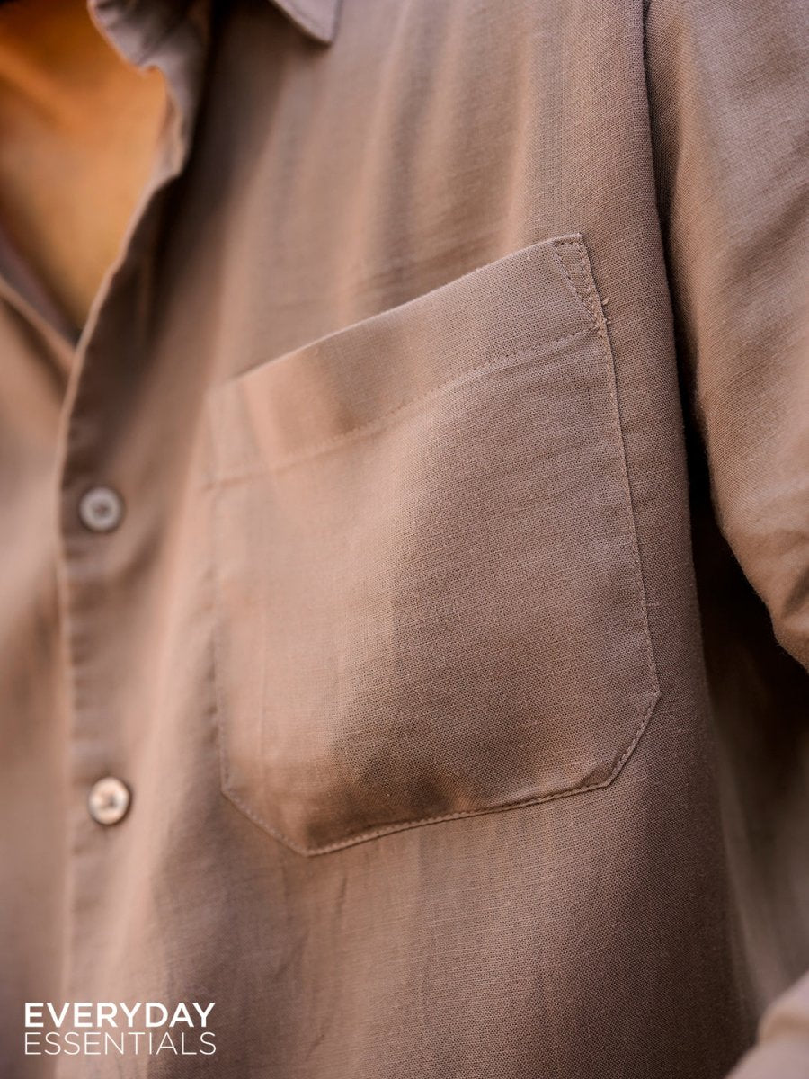 Brown Linen Shirt - Shirt | MyDesignation