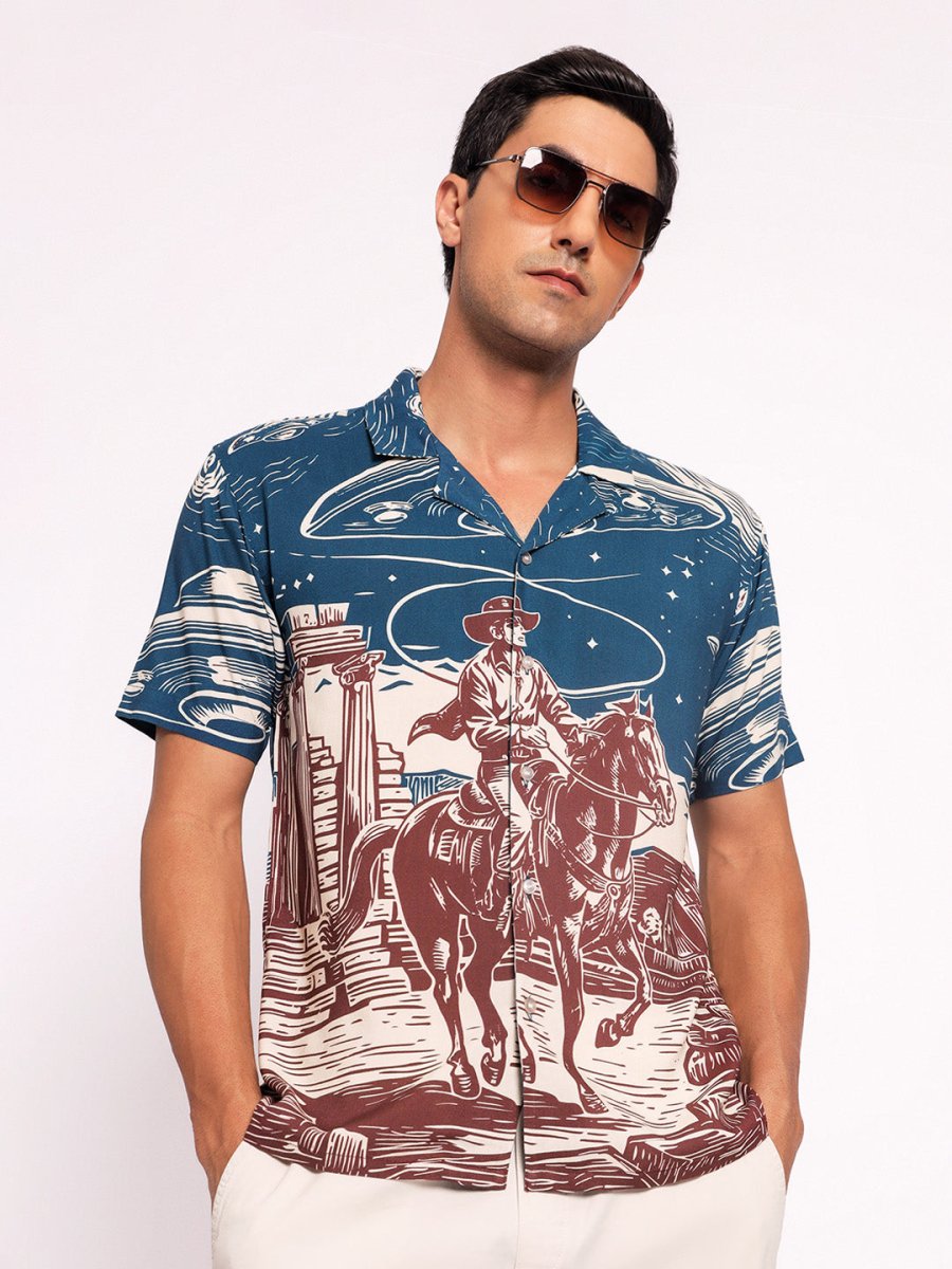 Cosmic Cowboy - Men Shirt | Mydesignation