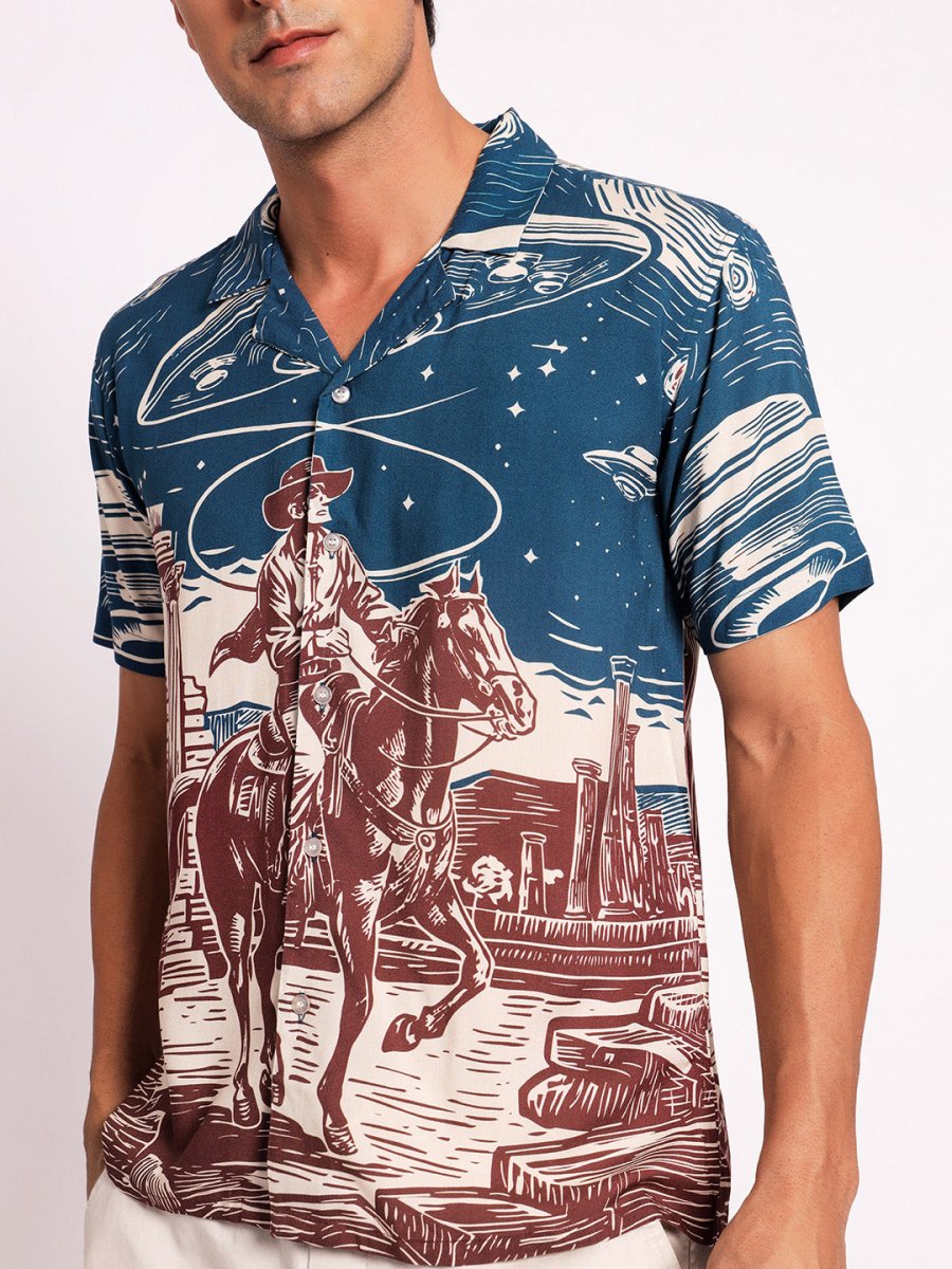 Cosmic Cowboy - Men Shirt | Mydesignation