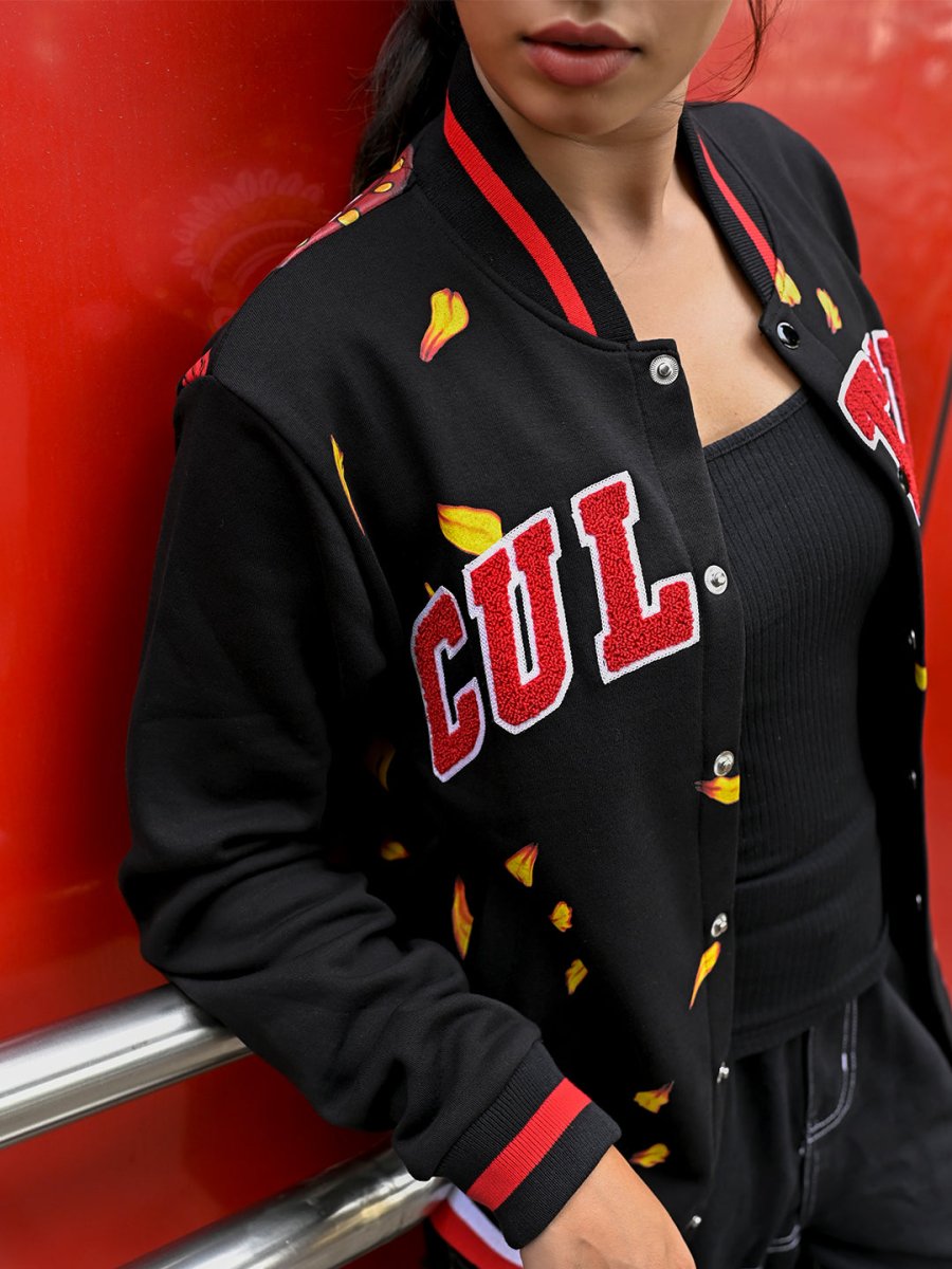 Culture Embroidered Varsity Jacket - Jacket | Mydesignation