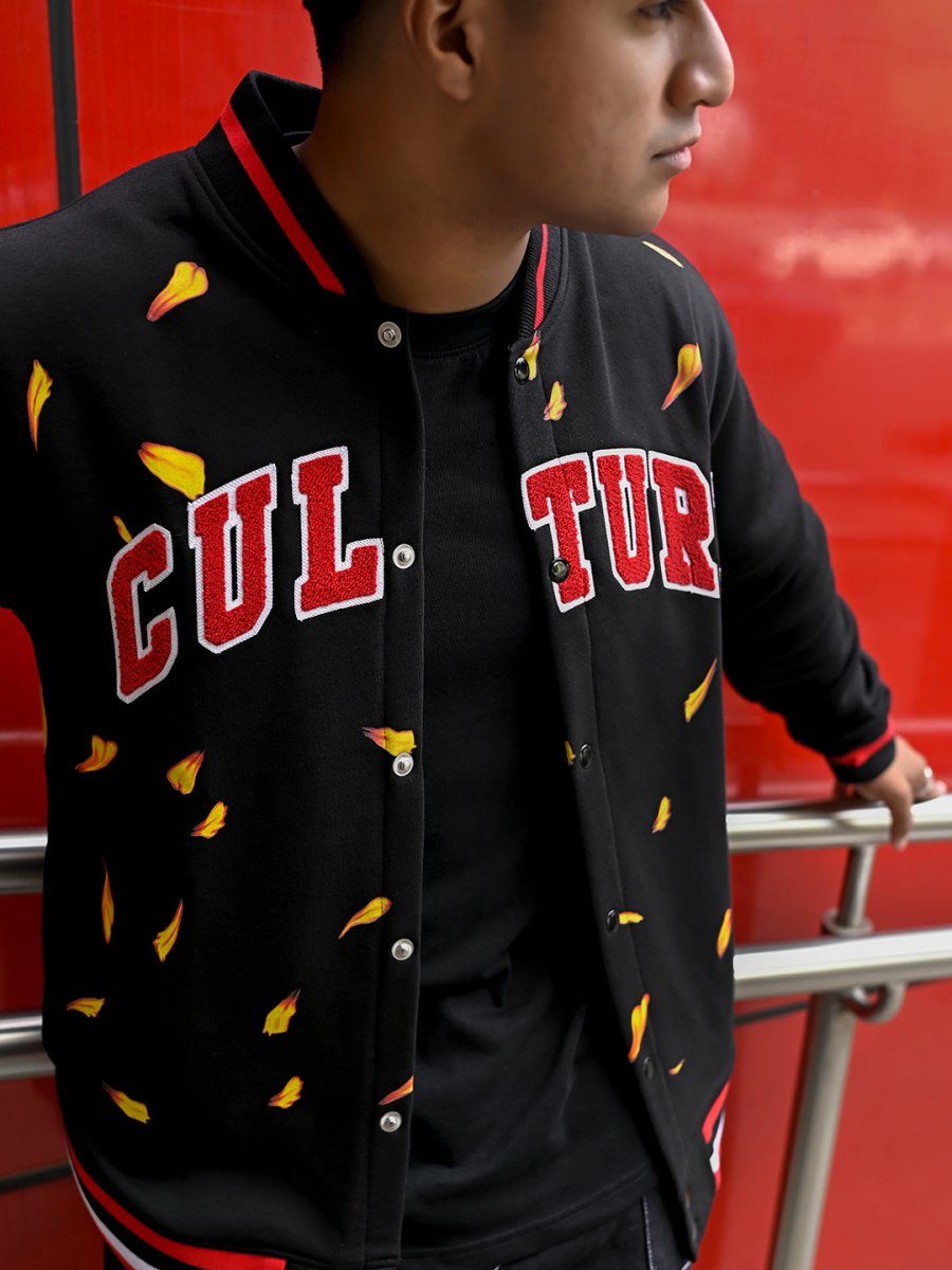 Culture Embroidered Varsity Jacket - Jacket | Mydesignation