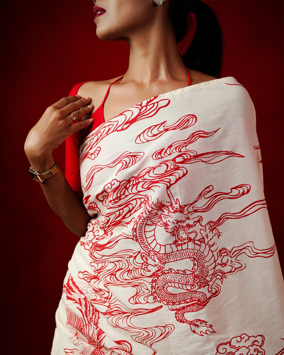 Dragon Saree - Pre Draped Saree | Mydesignation