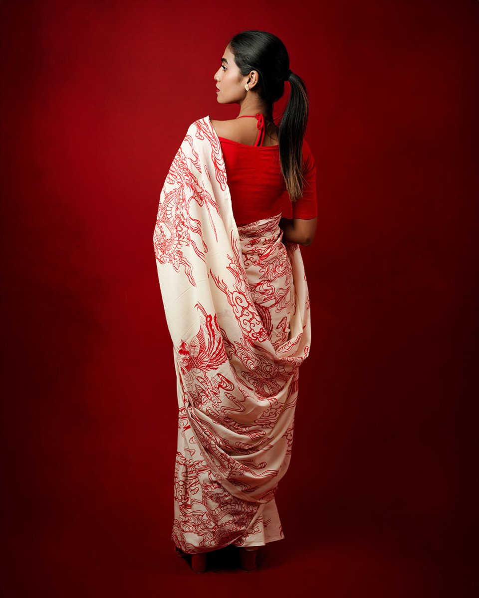 Dragon Saree - Pre Draped Saree | Mydesignation