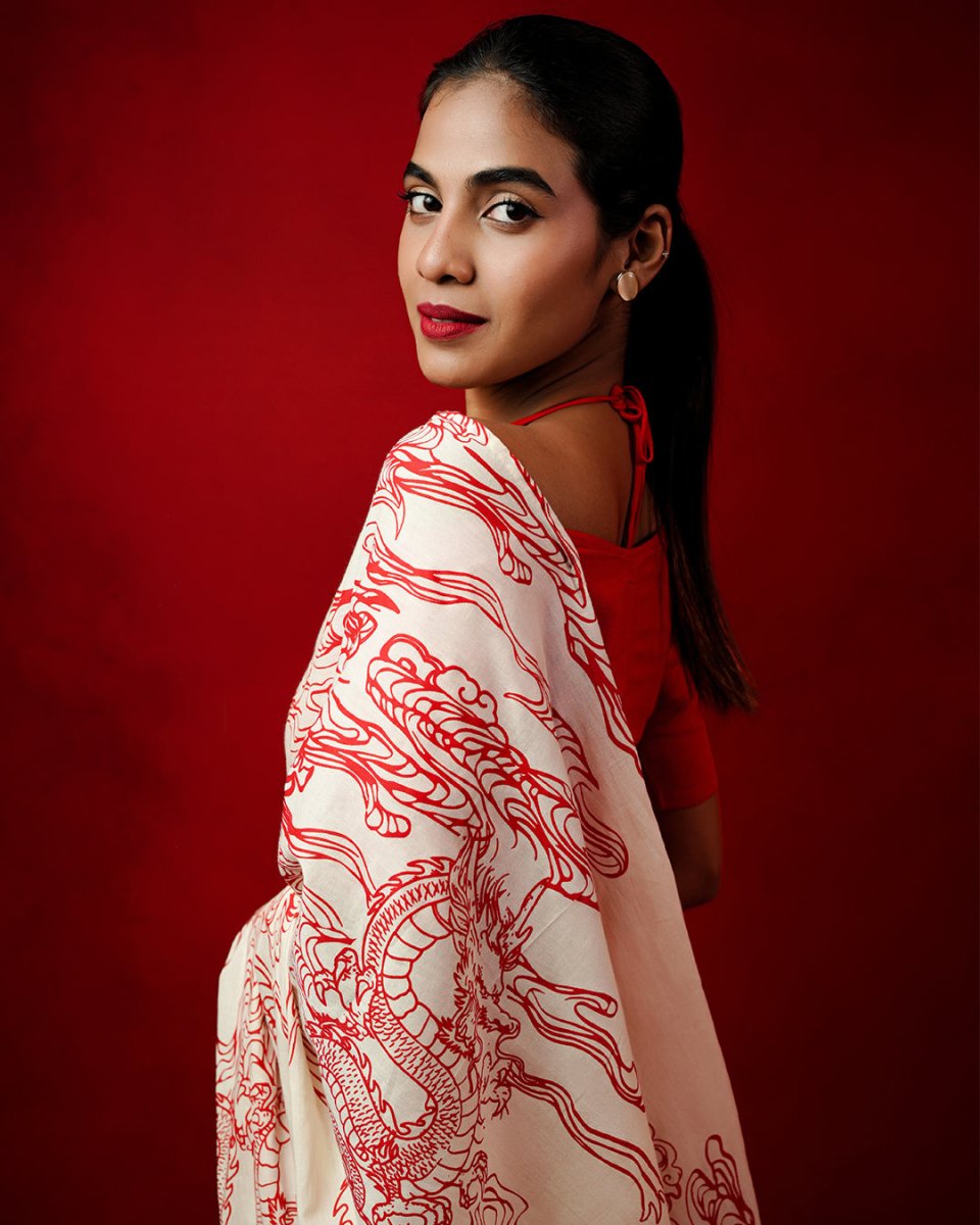 Dragon Saree - Pre Draped Saree | Mydesignation