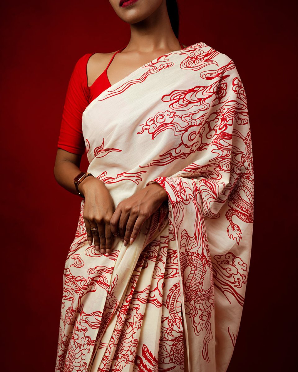 Dragon Saree - Pre Draped Saree | Mydesignation