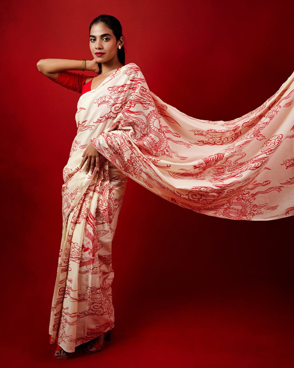 Dragon Saree - Pre Draped Saree | Mydesignation