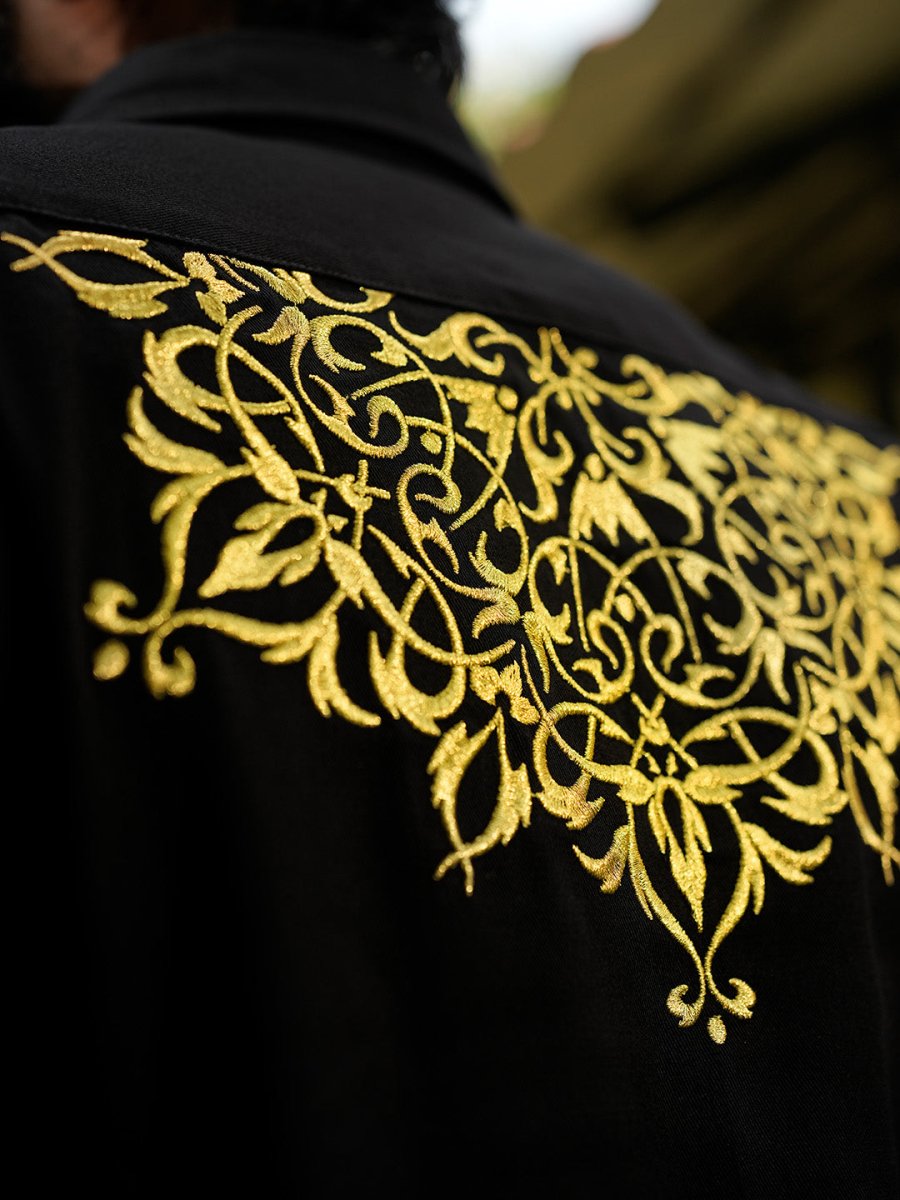 Elephant Embroidered Shirt - Pongal Special | Mydesignation