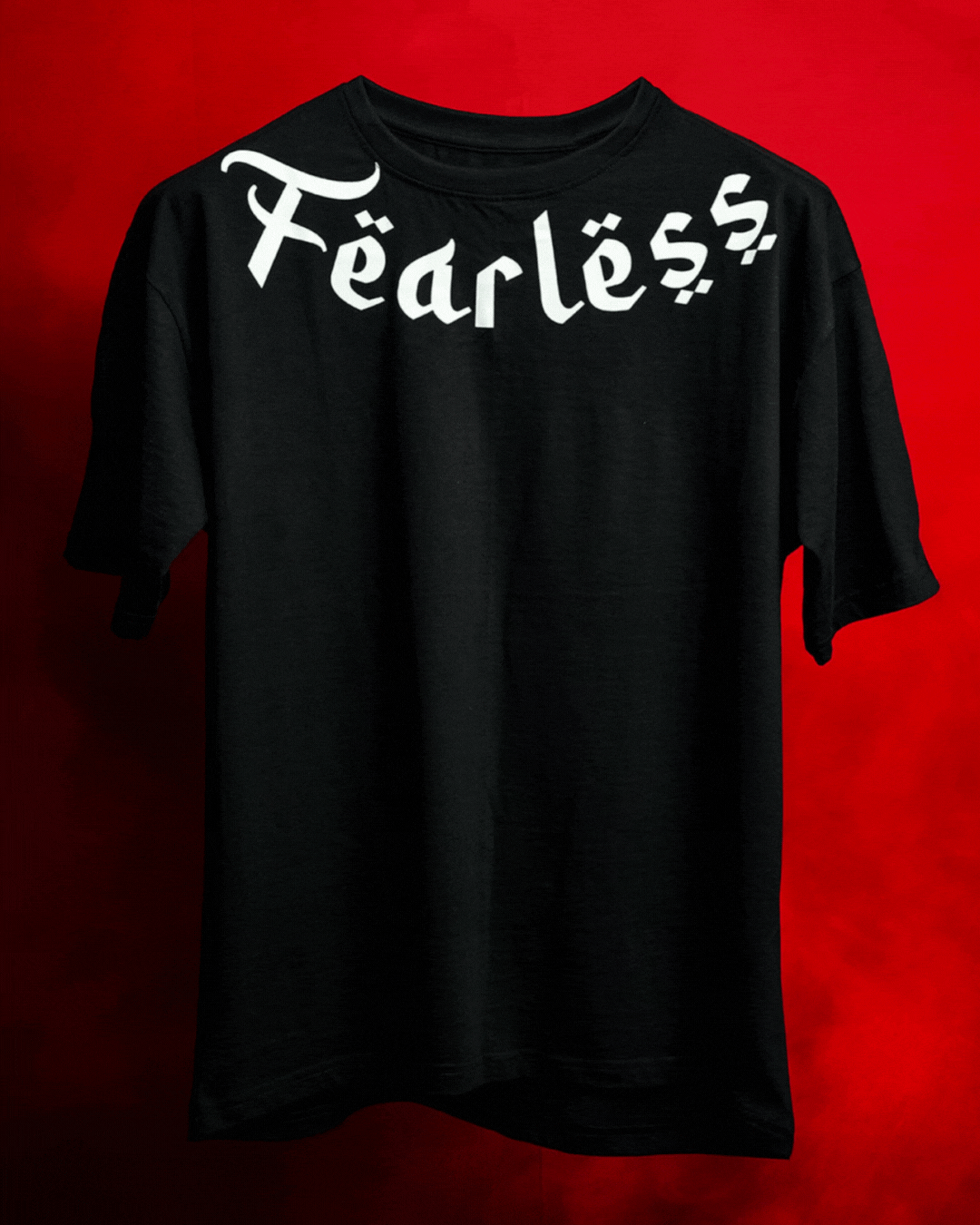 Fearless - Men Oversized T-shirt | Mydesignation