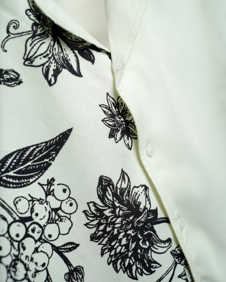 Floral Panel - Men Shirt | Mydesignation