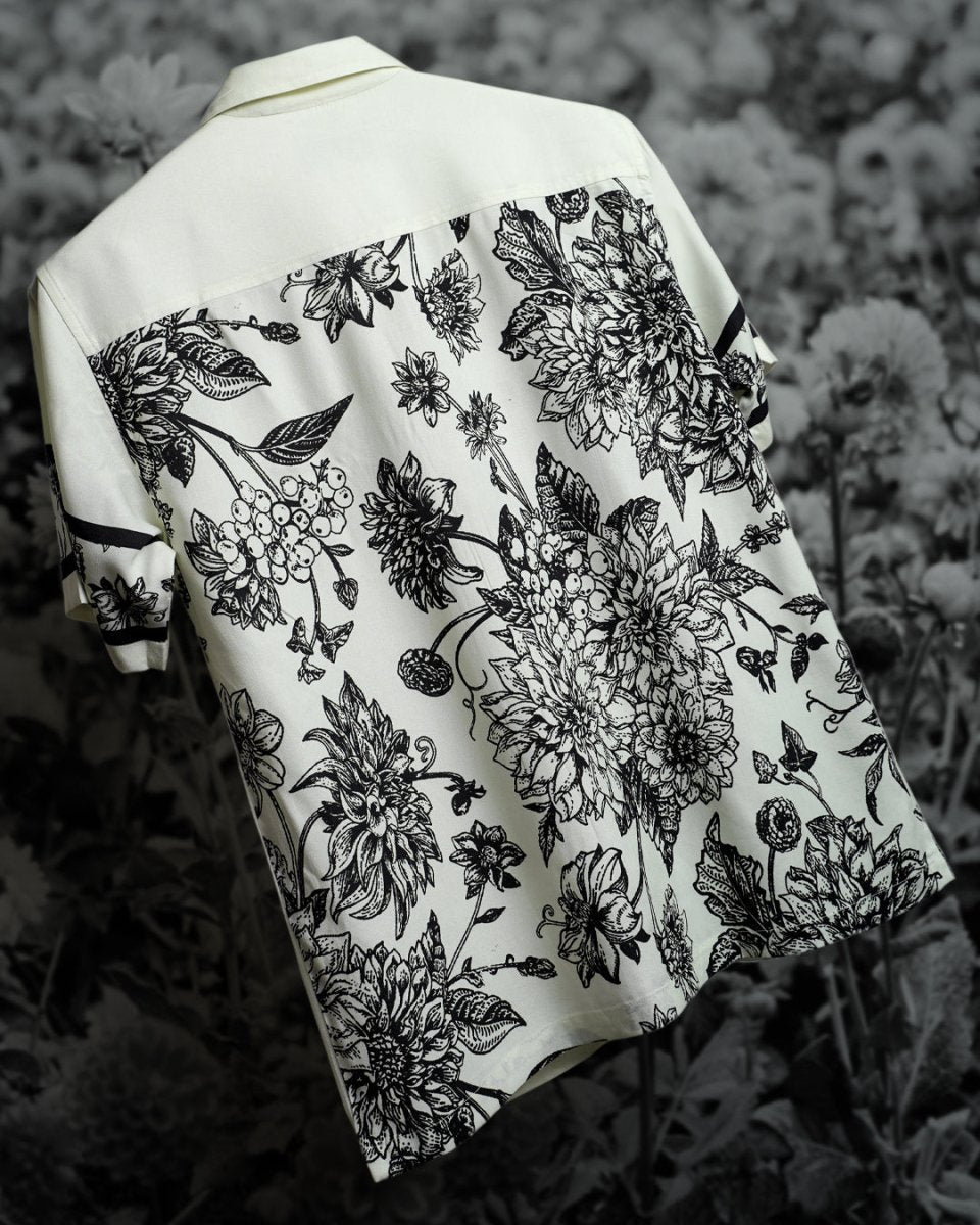 Floral Panel - Men Shirt | Mydesignation