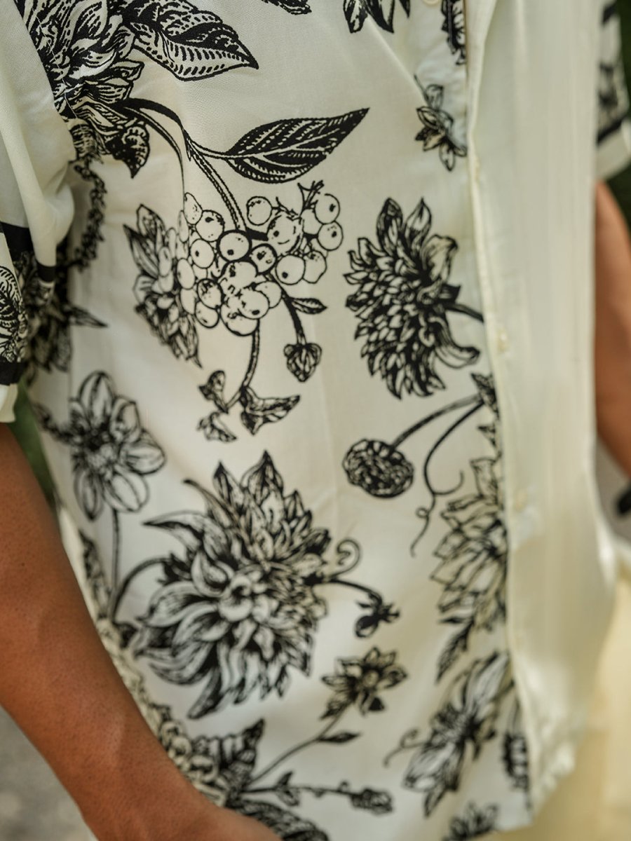Floral Panel - Men Shirt | Mydesignation