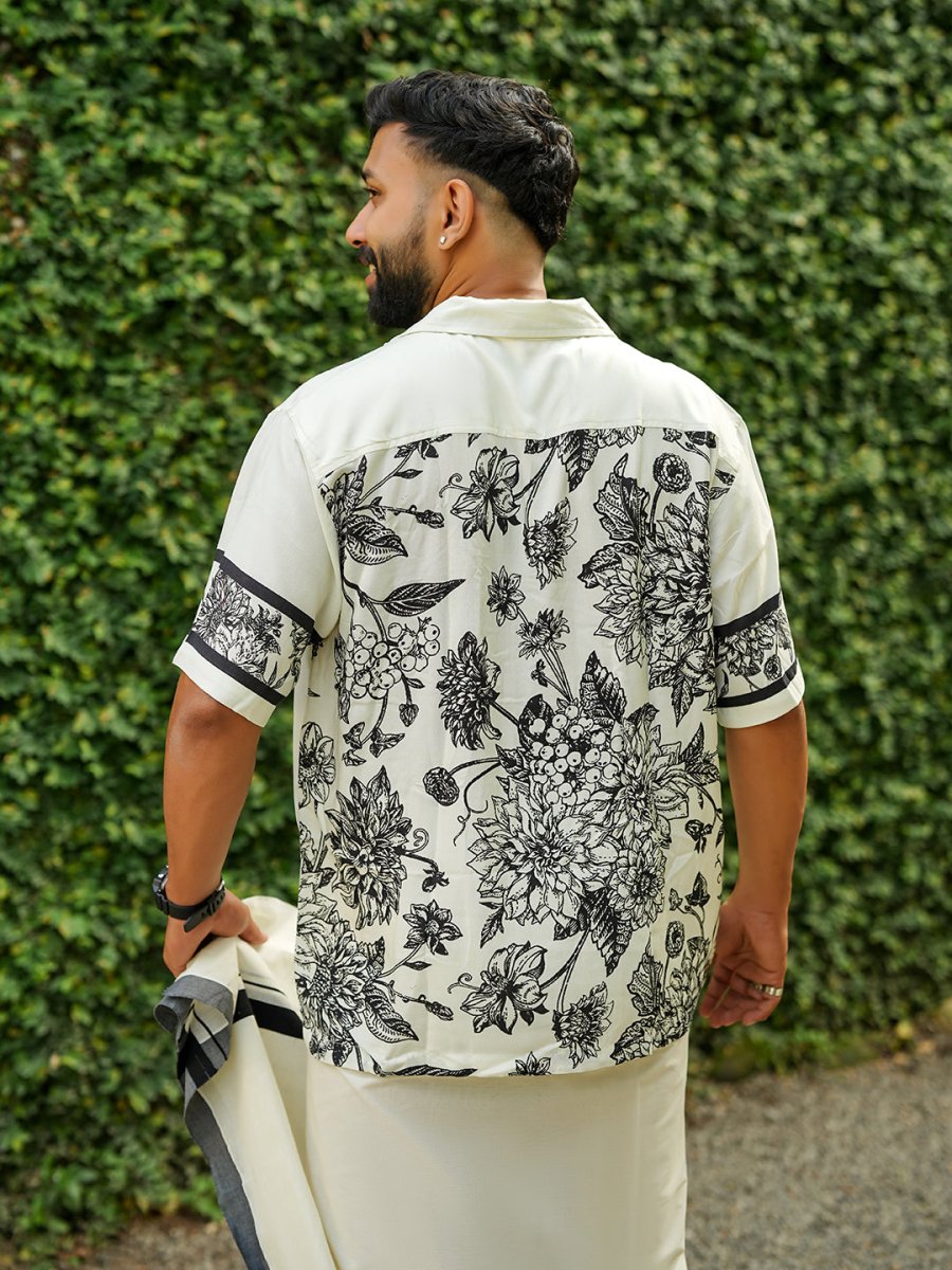 Floral Panel - Men Shirt | Mydesignation