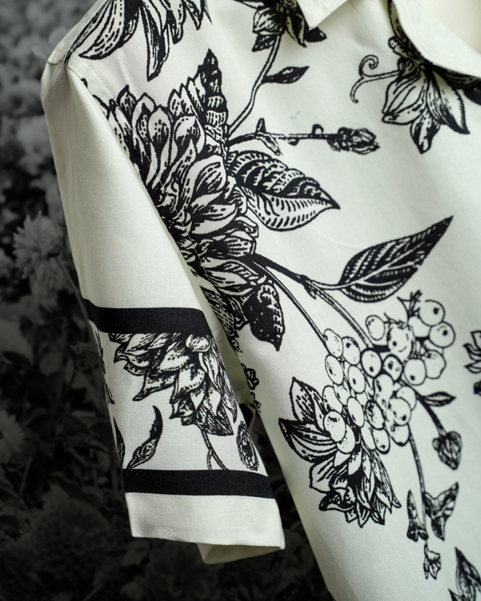 Floral Panel - Men Shirt | Mydesignation