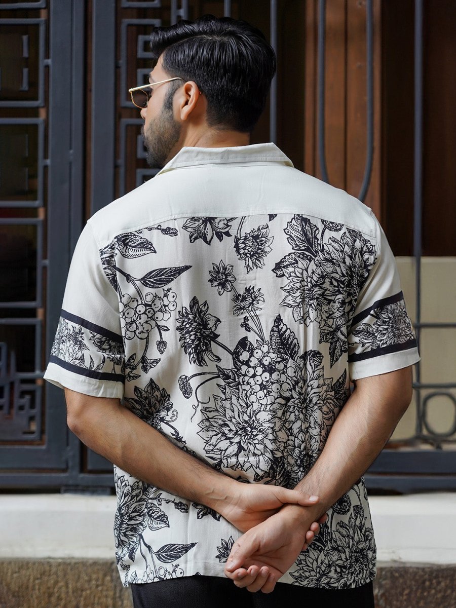 Floral Panel - Men Shirt | Mydesignation