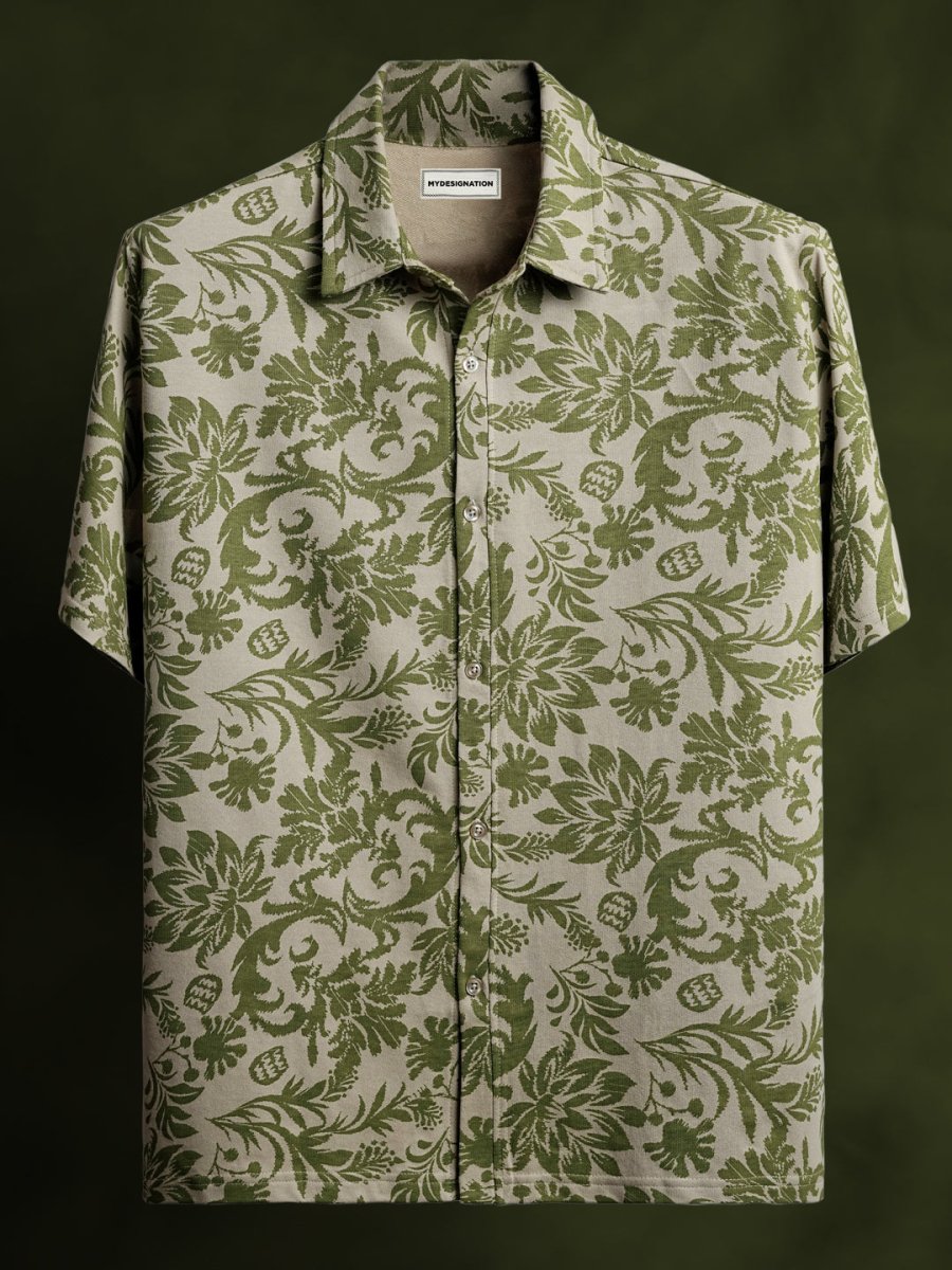 Floral Stretchable Shirt - Men Shirt | Mydesignation