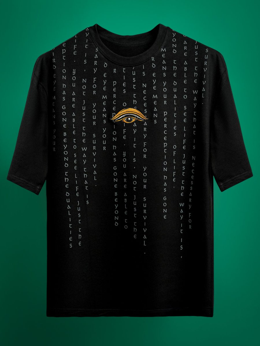 Garuda Embroidered - Men Oversized T-shirt | Mydesignation